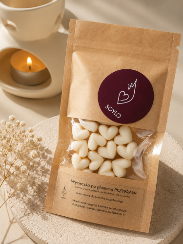 zdjęcie produktowe woski do kominka Wycieczka po plantacji PRZYPRAW soylo
